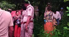 Hallan a mujer rusa viviendo con sus dos hijas dentro de una cueva en la India: "Las serpientes son nuestras amigas"
