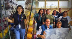 Dejó la universidad para emprender en Gamarra y trabaja con internas del penal de Santa Mónica: "Reciclamos las prendas desechadas"