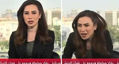 Televisión siria capta preciso instante en el que Israel bombardeó Damasco: conductora tuvo que huir en vivo
