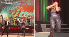 Traductora de lenguaje de señas se roba el show al interpretar con gran entusiasmo los temas de los Hermanos Yaipén durante concierto