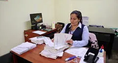 Supervisan el funcionamiento del Juzgado de Paz Letrado de Canchaque