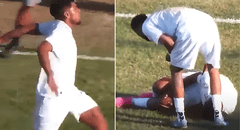 Un futbolista en Brasil sufrió una lesión tras intentar hacer el festejo de Cristiano Ronaldo