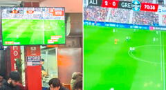 Hincha veía emocionado partido de Alianza Lima en restaurante sin notar que era un juego de PlayStation