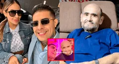 Novio de Pamela López le hace fallida broma a Edgar Vivar y actor mexicano lo ignora: “Don barriga, no tengo la renta”