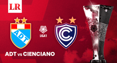 Ver ADT vs Cienciano EN VIVO HOY gratis por YouTube, Torneo Clausura 2025: final del primer tiempo