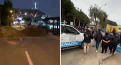 Tráfico intenso se registró en la Costa Verde por montículos de tierra que dejó enfrentamiento entre pescadores y municipales
