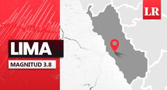 Temblor de magnitud 3,8 se sintió en Lima hoy, según IGP