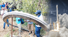 Anillo de metal de 500 kilos encontrado en África era parte de un cohete y habría caído desde el espacio