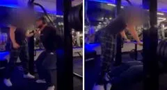 Hombre que se grababa alzando pesas dentro de un gimnasio en Brasil terminó captando la fractura de sus piernas
