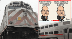 Trenes descarrilados y oxidados: Heduardicidio satiriza el destino final de las locomotoras del alcalde de Lima