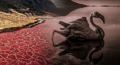 El lago en África con geología volcánica que convierte animales muertos en piedra, pero es clave para la reproducción de otros seres vivos