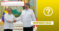 Nicolás Maduro y Gustavo Petro sí realizaron un acuerdo binacional, pero no por control territorial