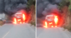 Bus de orquesta musical arde en llamas en Chimbote: músicos se salvaron de morir, pero perdieron todos sus instrumentos