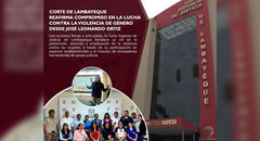 Corte de Lambayeque reafirma compromiso en la lucha contra la violencia de género desde José Leonardo Ortiz