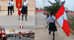 Madre venezolana se emociona al ver a su hija en desfile escolar representando al Perú: ''Tiene una vida aquí''