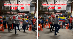 Venezolanos en Perú celebraron las Fiestas Patrias bailando un huaylas y emocionaron a todos en TikTok: "Peruzolanos"