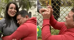 Novio sorprende al pedir matrimonio a su pareja en pleno desfile militar por Fiestas Patrias y redes estallan: "Que viva el amor"