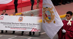 Así fue la participación de San Marcos en la Gran Parada y Desfile Cívico Militar 2025 tras 6 años de ausencia