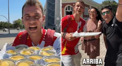 Tiktoker español prepara papa a la huancaína para repartirlo en calles de España y sorprende a sus compatriotas: "¿Esto es de Perú? Es bueno"