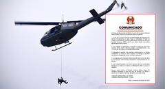 Teniente del Ejército muere tras caer de helicóptero cuando practicaba rapel en Pataz