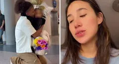 El emotivo reencuentro de Youna, expareja de Samahara Lobatón, con su hija después de un año sin verla