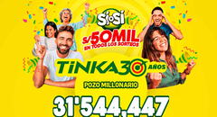 La Tinka: resultados y números ganadores del sorteo del miércoles 30 de julio de 2025