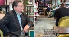 Escritor es captado solo en la firma de su libro y su historia conmueve en redes: "Nadie vino"