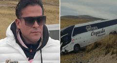 Christian Domínguez se pronuncia tras fuerte accidente del bus de Gran Orquesta Internacional: “Fue ocasionado por otra persona”