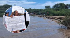 Lambayeque: sin agua potable hace cuatro meses, familias deben lavar y bañarse en el río