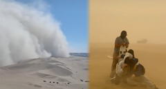 Tormenta de arena sorprende en la Huacachina: personas en las dunas se vieron afectadas por el viento