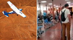 Suspenden sobrevuelos a las Líneas de Nazca tras fuertes vientos: pasajeros quedan varados
