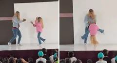 Padrastro baila con su hijastra canción de '¿Y dónde están las rubias?', tras ser rechazada por sus compañeras