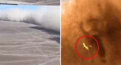 Turistas graba la llegada de la tormenta de arena mientras sobrevolaban las Líneas de Nasca y usuarios bromean con el hecho: "Como en La Momia"