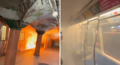 Tren es evacuado de emergencias tras incendiarse con 13 pasajeros dentro en Nueva Jersey, EEUU: "¡Abran la puerta!"