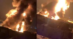 Feroz incendio en Parque Industrial Pachacútec en Ventanilla: 20 unidades de bomberos atienden emergencia