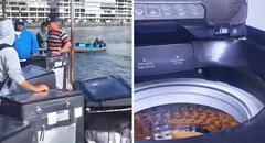 Peruana compró lavadora de contenedor por S/50 y muestra si realmente funciona: "Fui a Ancón y aproveché"
