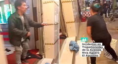Mujer va a tragamonedas en El Agustino y desata polémica al arrojarle su ropa a un hombre en la puerta de casino