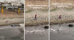 Hombre disfrazado de Spiderman es captado bailando en el río Rímac: "Fue a buscar a Aquaman"