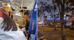 Pasajera graba ataque contra bus "Tigrillo" en el que asesinaron al cobrador en SMP