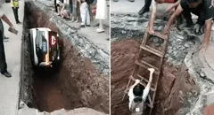'Robotaxi' sin conductor cae en pozo en China y genera alarma por este tipo de vehículos: pasajera fue rescatada con escalera
