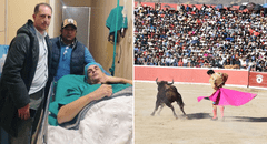 Torero español es embestido violentamente por toro en feria taurina de Coracora, Ayacucho: diestro fue lanzado varios metros