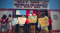Así luce por dentro el colegio República del Perú, la única institución de la Isla Santa Rosa que recibe alumnos de Brasil y Colombia