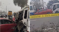 Múltiple choque en la Carretera Central deja un muerto: accidente originó una cadena de colisiones vehicular