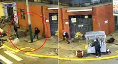 Cámaras de seguridad graban ataque a balazos contra joven cerca a puesto de emoliente en Lince