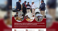 Presidente de la Corte de Lambayeque y alcalde de La Victoria impulsan futura sede de Unidad de Flagrancia