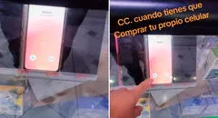 Joven descubre que el celular que le robaron era vendido en una tienda tras ver que su mamá lo estaba llamando