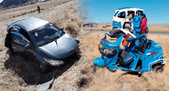 Madre e hijo mueren cuando iban a cobrar Pensión 65: moto torito en el que viajaban fue chocado por auto en Puno