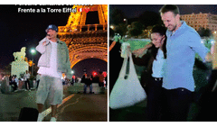 Peruano canta 'Cervecero' al pie de la Torre Eiffel y turistas se ponen a bailar: "¿Así sin su chelita?"