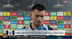 Alan Cantero deja emotivo mensaje tras darle el triunfo a Alianza Lima ante U. Católica por Copa Sudamericana: "Venía sufriendo con lesiones"