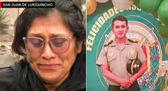 Madre de policía fallecido en Los Olivos pide justicia entre lágrimas: "Nadie le devolverá la vida a mi hijo"